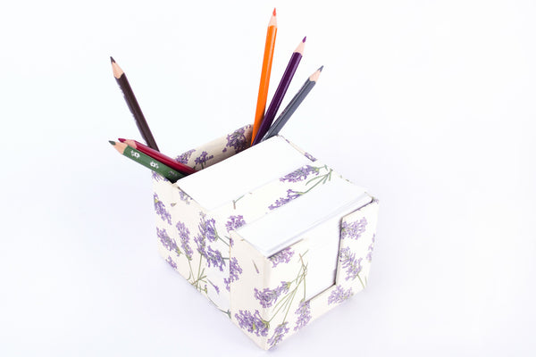 Cubo Portafoglietti con Portamatite