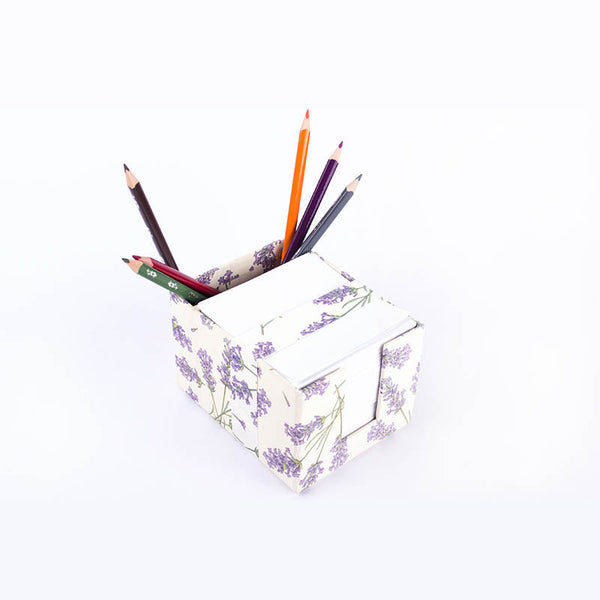 Cubo Portafoglietti con Portamatite