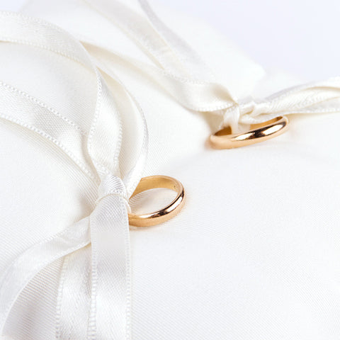 Cuscinetto Portafedi in stoffa rigatino