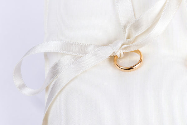 Cuscinetto Portafedi in stoffa rigatino