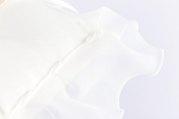 Cuscinetto Portafedi in organza con volan